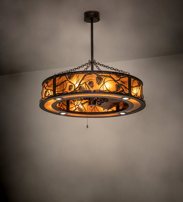 Meyda Tiffany 248513 12 Light Chandel-Air, Dark Burnished Antique Copper