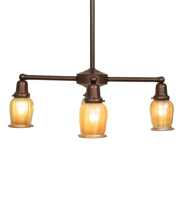 Meyda Tiffany 249314 Four Light Chandelier, Mahogany Bronze