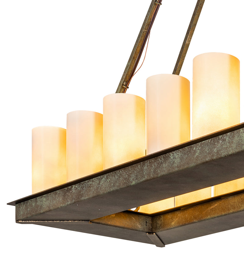 Meyda Tiffany 249385 LED Chandelier, Vintage Moss Patina