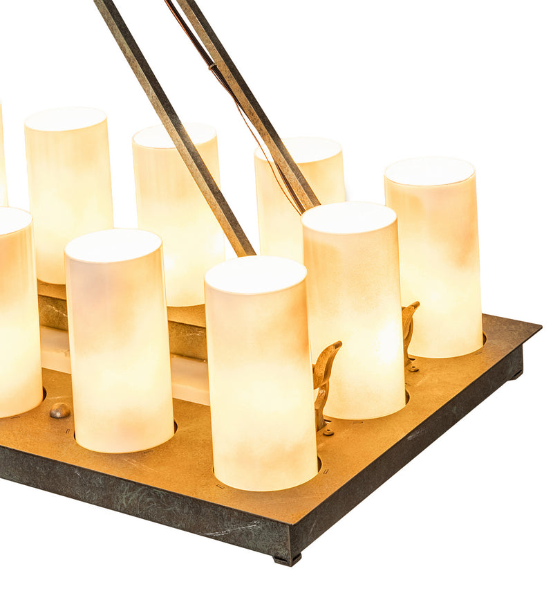 Meyda Tiffany 249385 LED Chandelier, Vintage Moss Patina