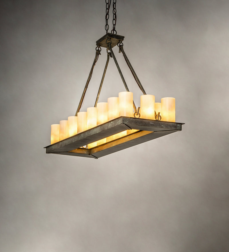 Meyda Tiffany 249385 LED Chandelier, Vintage Moss Patina