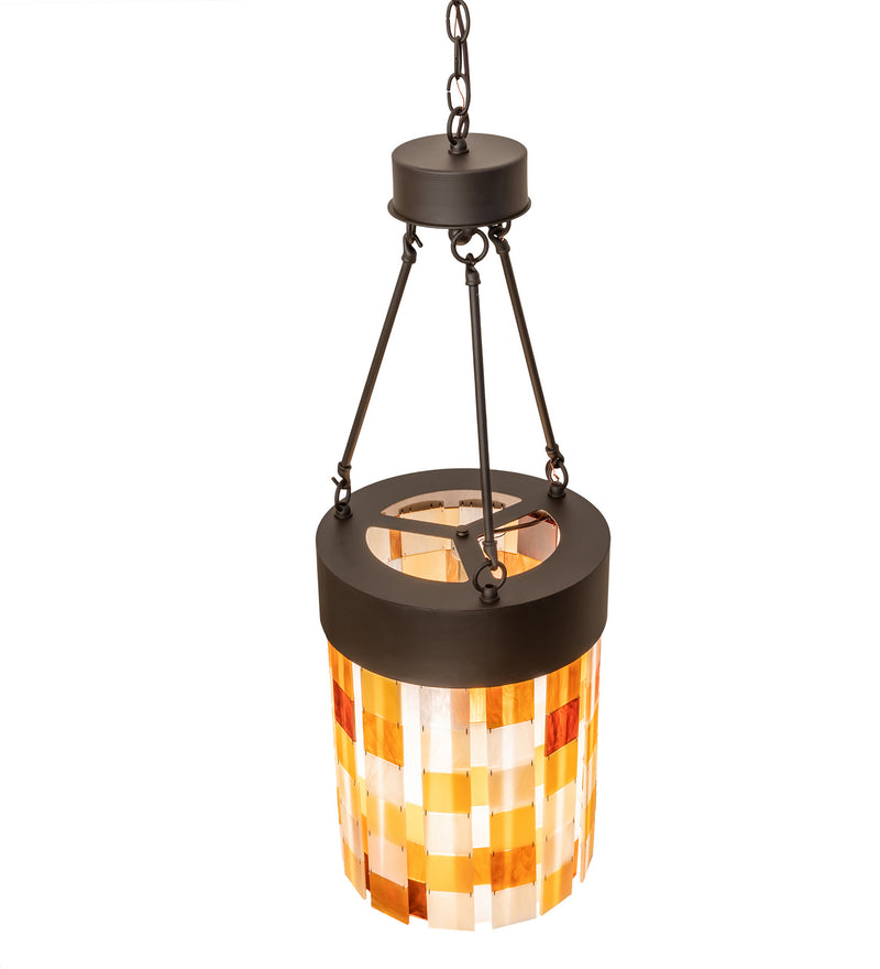 Meyda Tiffany 249600 One Light Pendant, Oil Rubbed Bronze