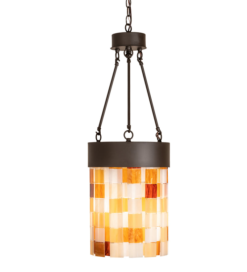 Meyda Tiffany 249600 One Light Pendant, Oil Rubbed Bronze