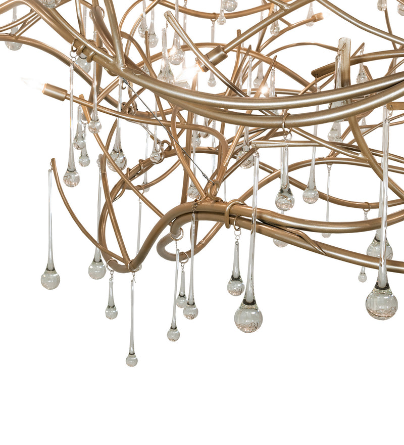 Meyda Tiffany 250516 32 Light Chandelier, Champagne Metallic