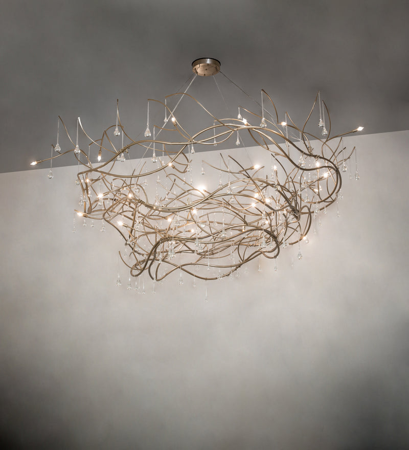 Meyda Tiffany 250516 32 Light Chandelier, Champagne Metallic