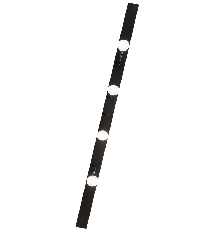 Meyda Tiffany 251104 Four Light Island Pendant, Solar Black