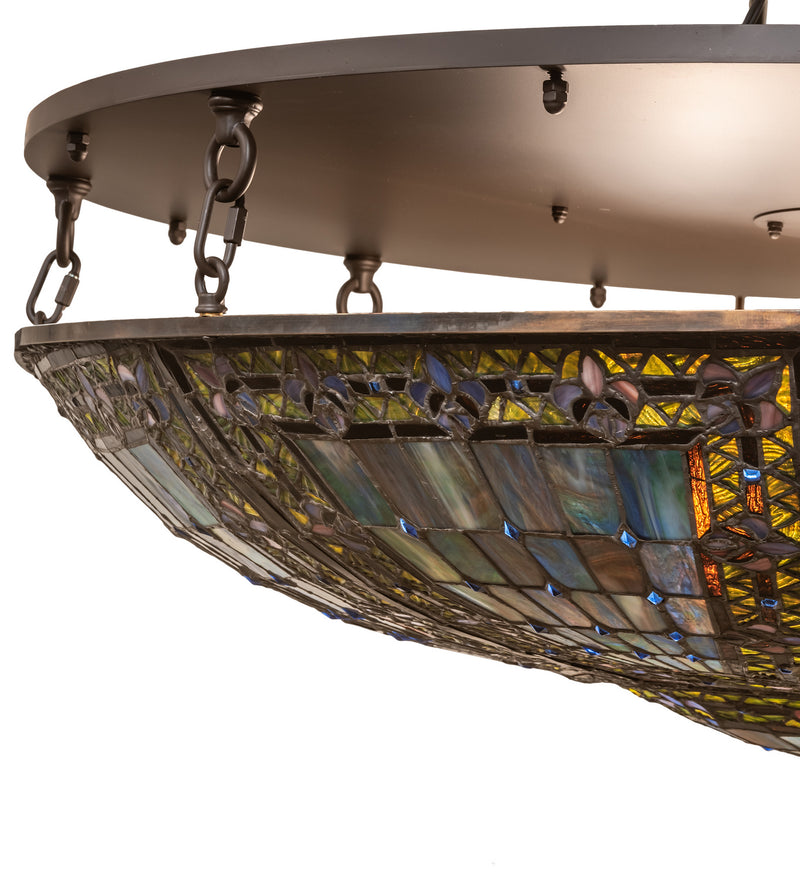 Meyda Tiffany 251123 Eight Light Flushmount, Oil Rubbed Bronze