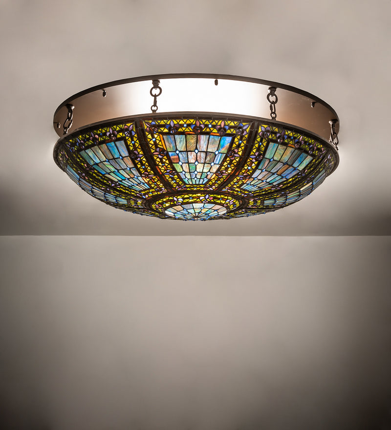Meyda Tiffany 251123 Eight Light Flushmount, Oil Rubbed Bronze