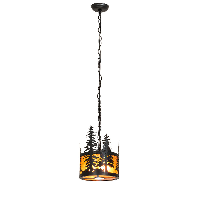 Meyda Tiffany 251324 Three Light Pendant, Solar Black
