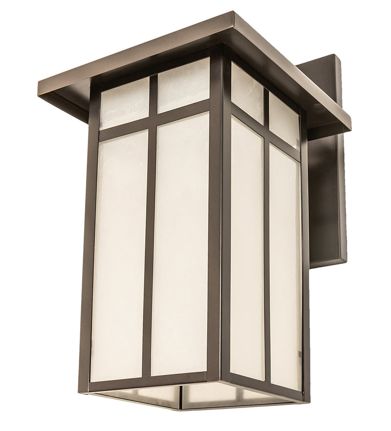 Meyda Tiffany 251746 One Light Wall Sconce, Craftsman Brown On Copper