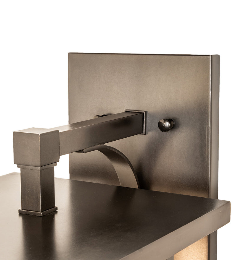 Meyda Tiffany 251746 One Light Wall Sconce, Craftsman Brown On Copper