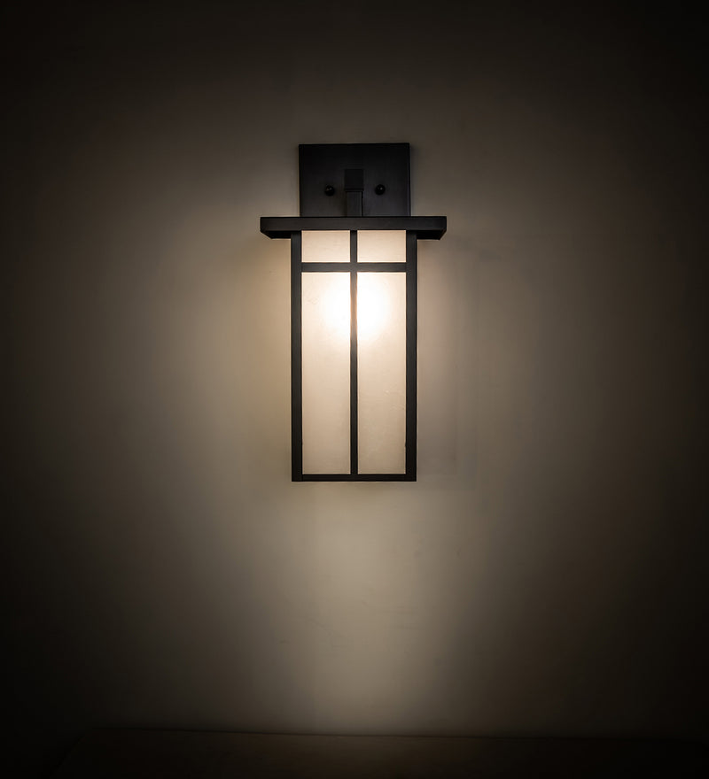 Meyda Tiffany 251746 One Light Wall Sconce, Craftsman Brown On Copper