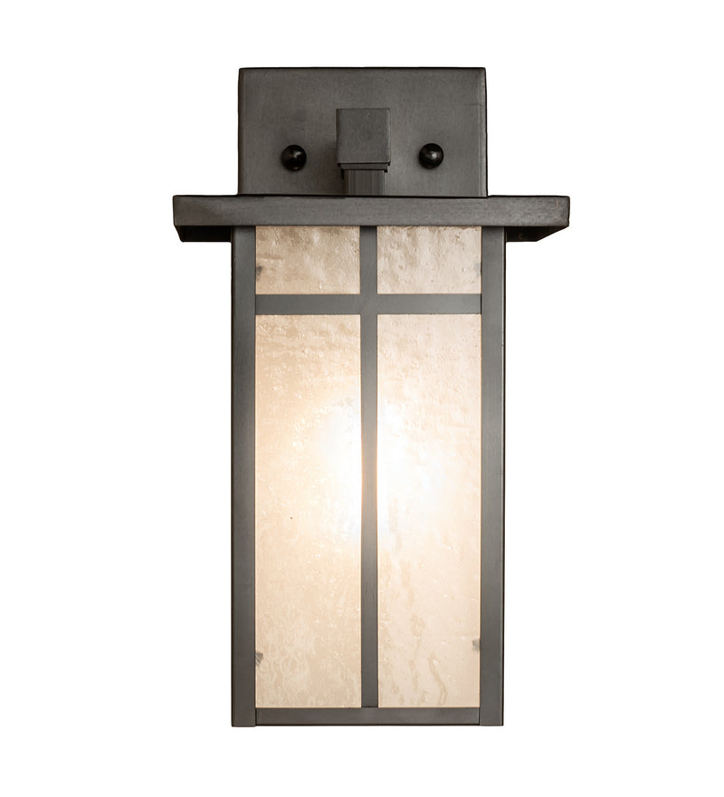 Meyda Tiffany 251750 One Light Wall Sconce, Craftsman Brown On Copper