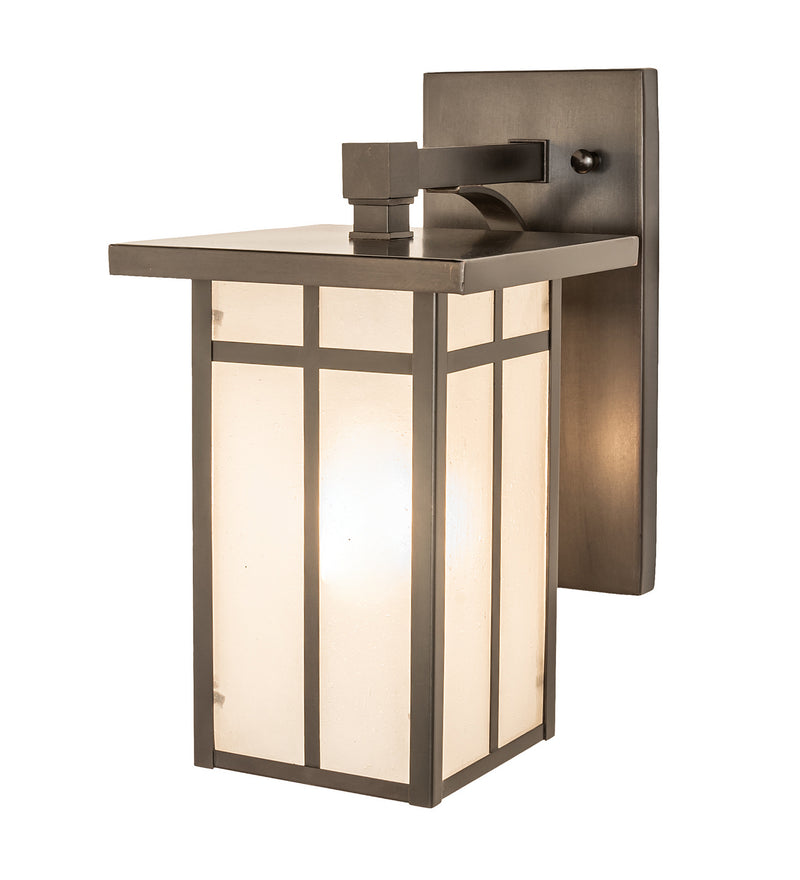 Meyda Tiffany 251750 One Light Wall Sconce, Craftsman Brown On Copper