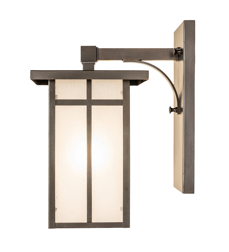 Meyda Tiffany 251750 One Light Wall Sconce, Craftsman Brown On Copper