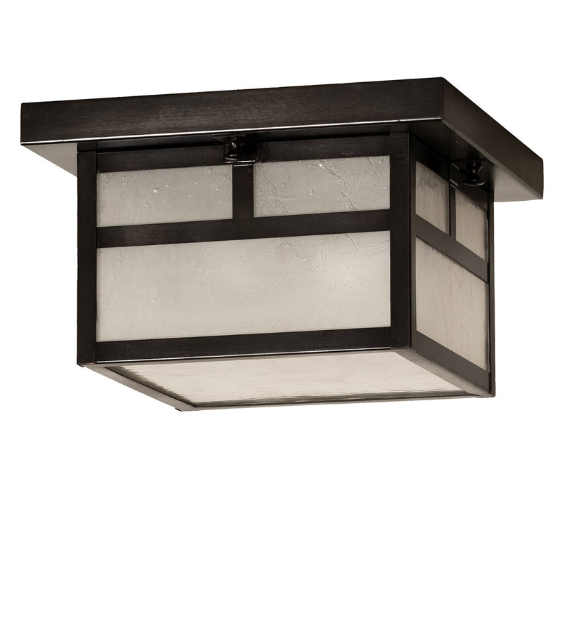 Meyda Tiffany 251751 Two Light Flushmount, Craftsman Brown