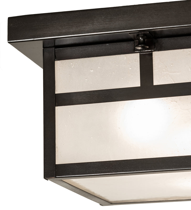 Meyda Tiffany 251751 Two Light Flushmount, Craftsman Brown