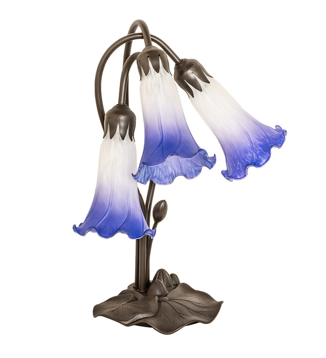 Meyda Tiffany 251859 Three Light Table Lamp, Mahogany Bronze
