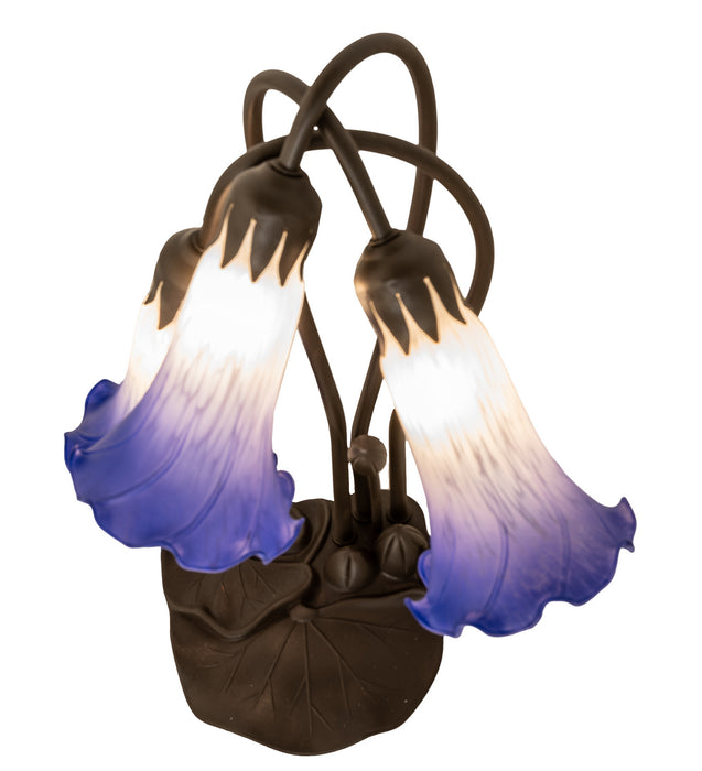 Meyda Tiffany 251859 Three Light Table Lamp, Mahogany Bronze