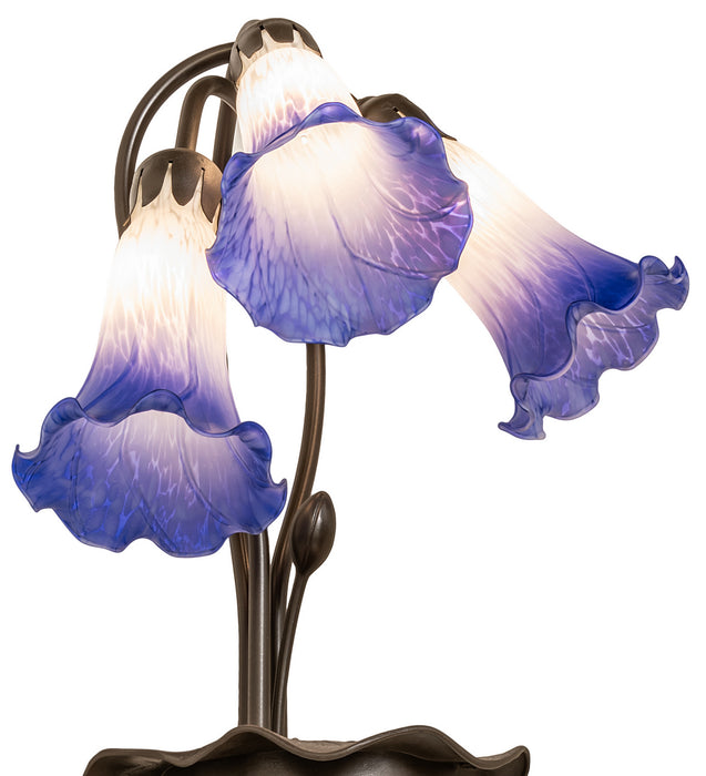Meyda Tiffany 251859 Three Light Table Lamp, Mahogany Bronze