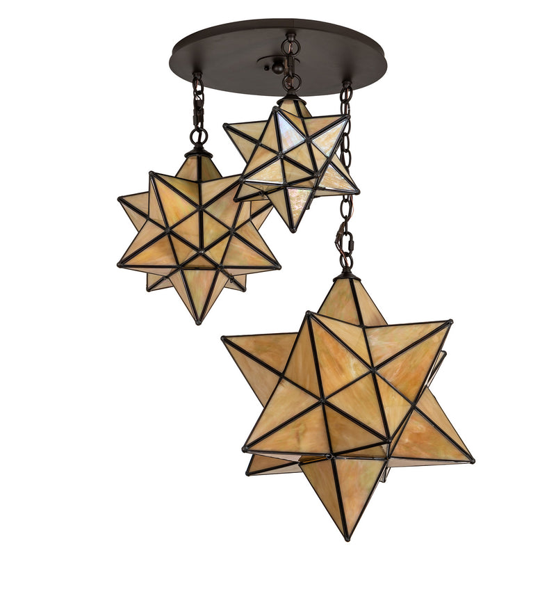 Meyda Tiffany 251942 Three Light Pendant, Oil Rubbed Bronze