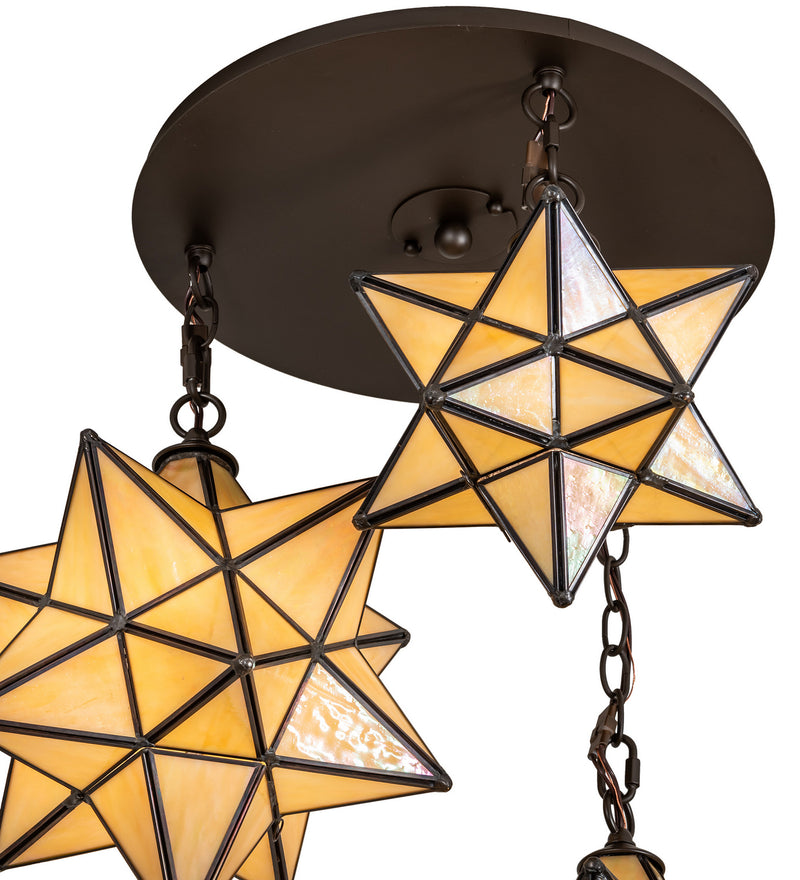 Meyda Tiffany 251942 Three Light Pendant, Oil Rubbed Bronze
