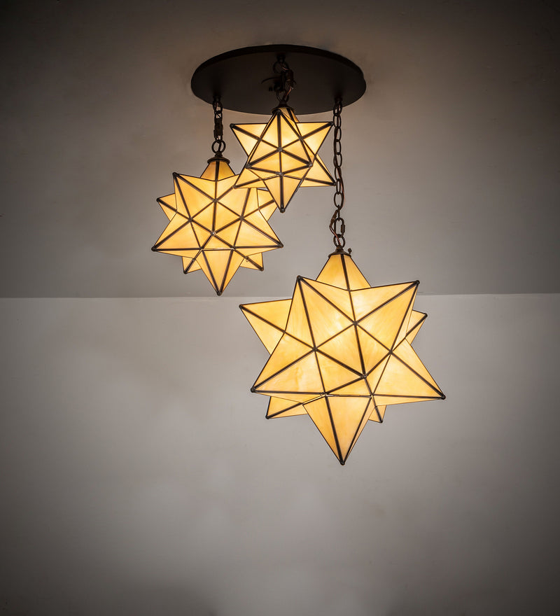 Meyda Tiffany 251942 Three Light Pendant, Oil Rubbed Bronze