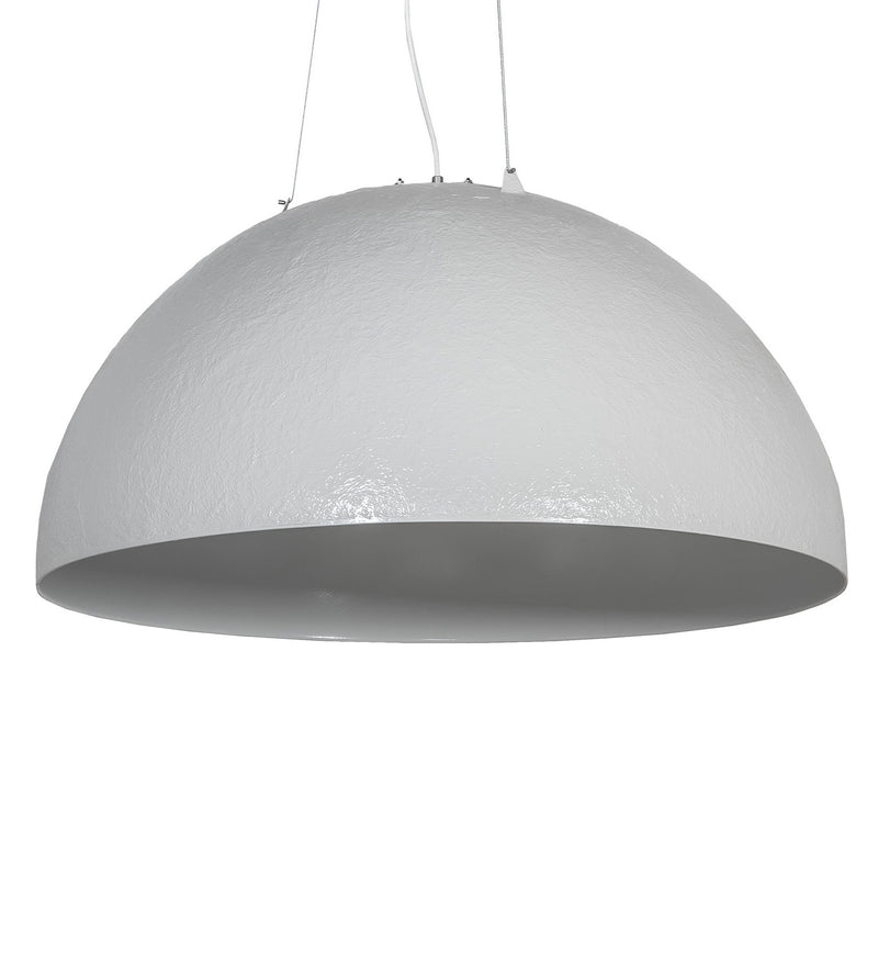 Meyda Tiffany 252447 One Light Pendant, Matte White & Nickel