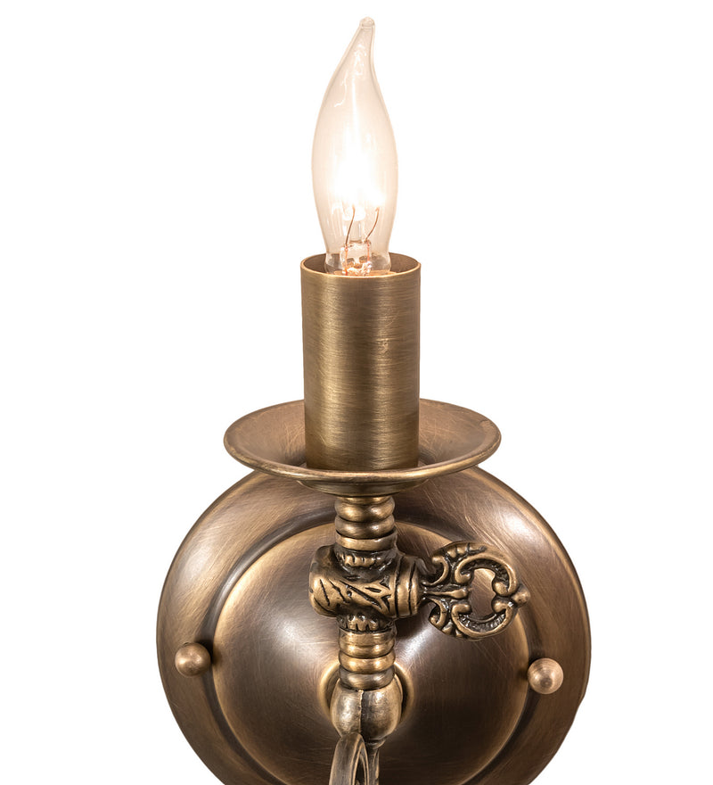 Meyda Tiffany 252549 LED Wall Sconce, Antique Brass