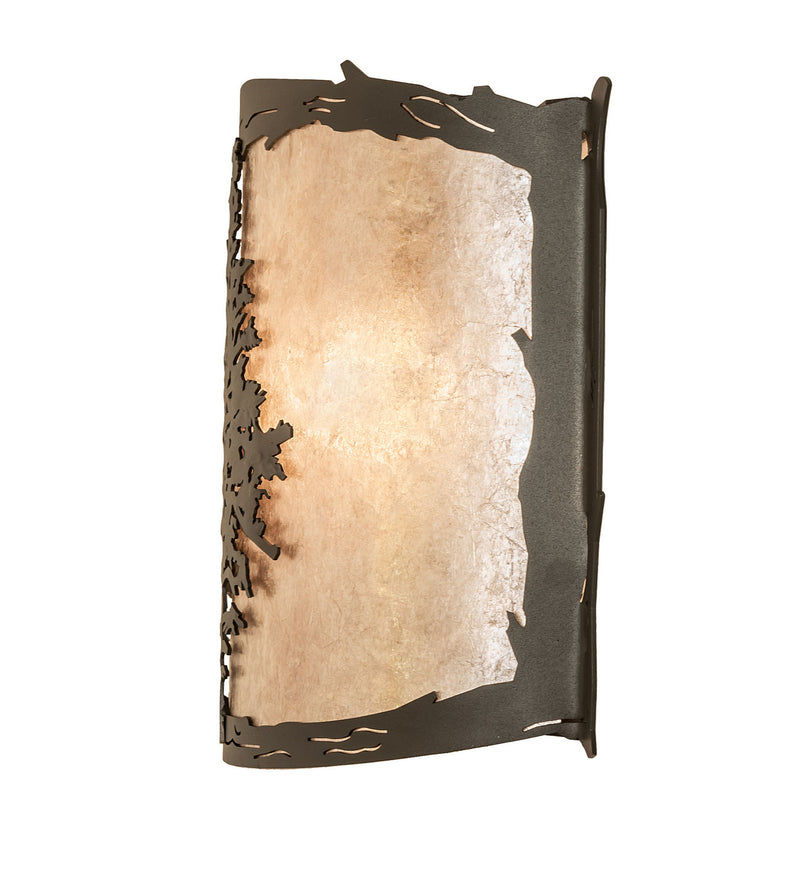 Meyda Tiffany 252641 One Light Wall Sconce, Wrought Iron