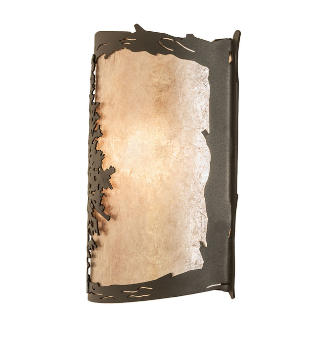 Meyda Tiffany 252641 One Light Wall Sconce, Wrought Iron