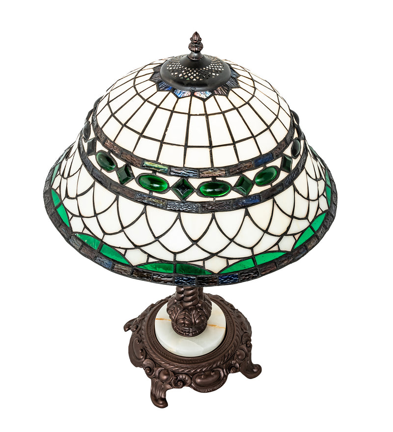 Meyda Tiffany 253640 One Light Table Lamp, Mahogany Bronze