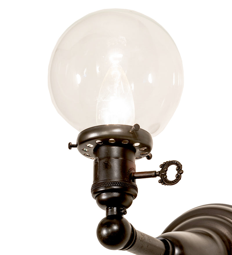 Meyda Tiffany 253879 One Light Wall Sconce, Craftsman Brown On Brass