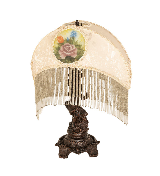 Meyda Tiffany 254237 One Light Table Lamp, Antique,Mahogany Bronze