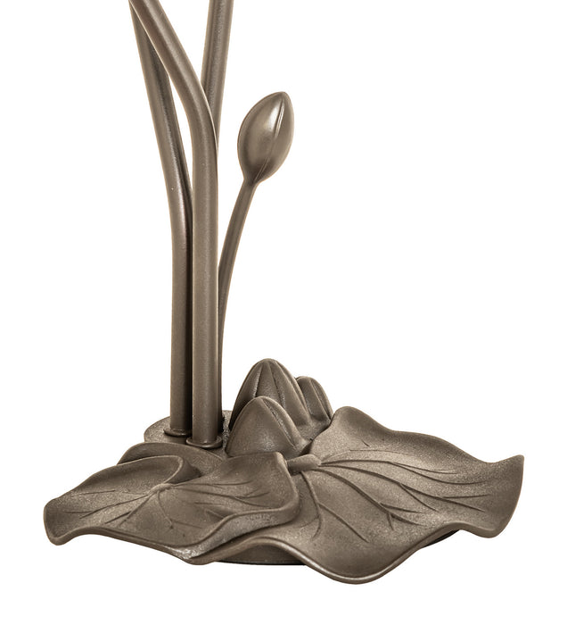 Meyda Tiffany 254357 Three Light Table Lamp, Mahogany Bronze