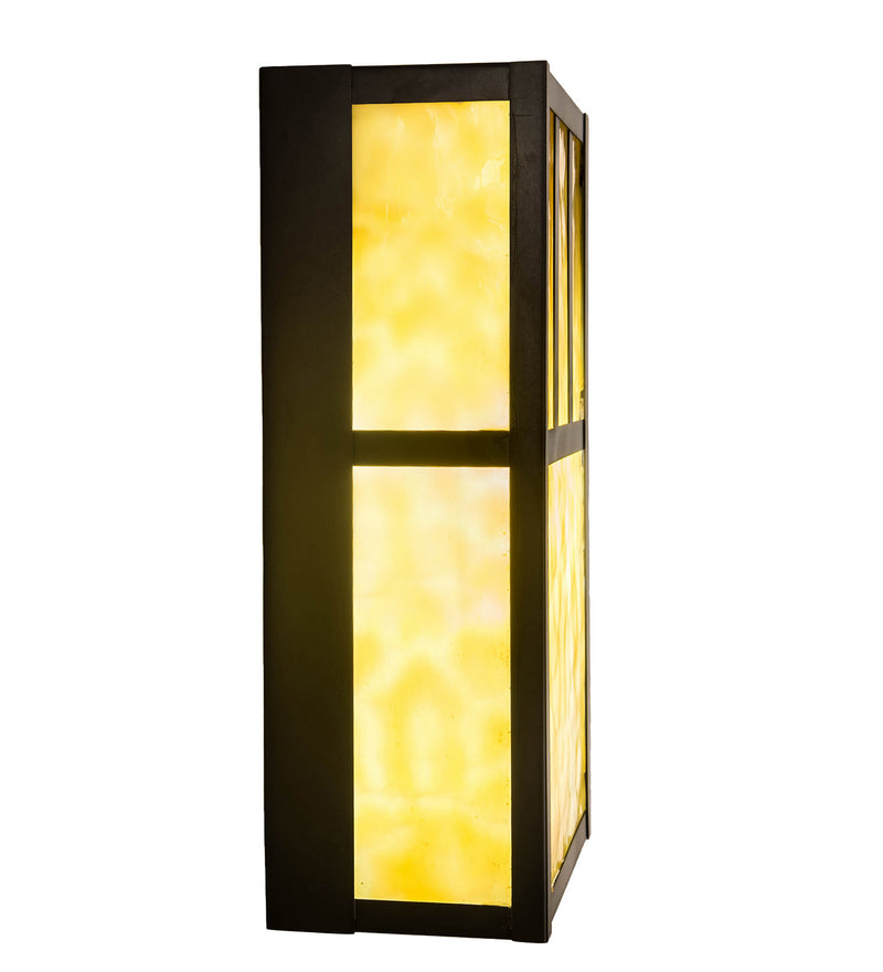 Meyda Tiffany 254403 LED Wall Sconce, Craftsman Brown On Brass