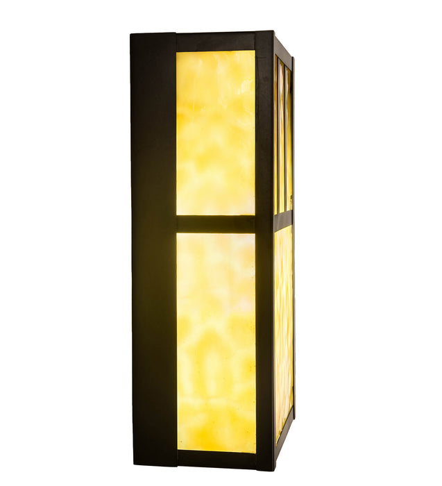 Meyda Tiffany 254403 LED Wall Sconce, Craftsman Brown On Brass