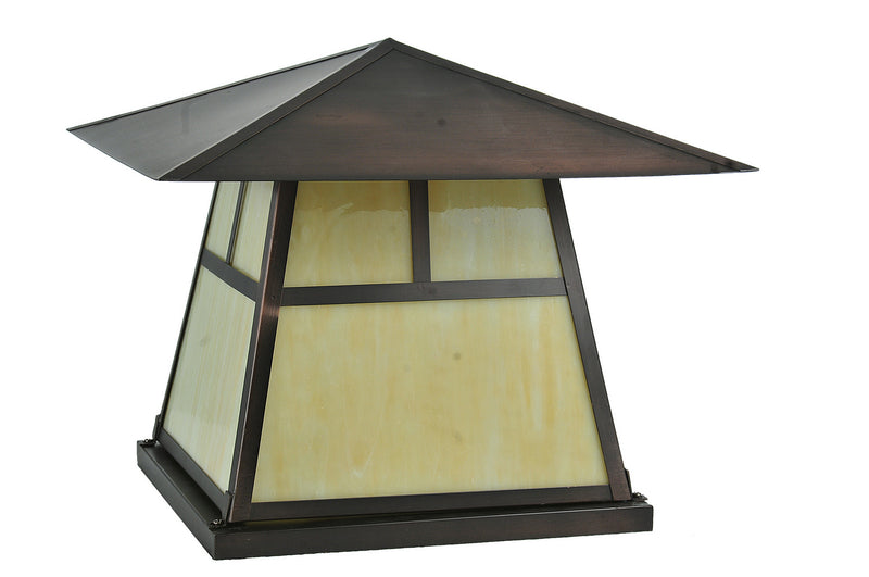 Meyda Tiffany 254435 One Light Pier Mount, Craftsman Brown