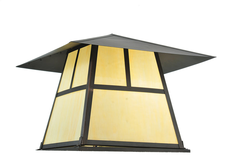 Meyda Tiffany 254435 One Light Pier Mount, Craftsman Brown