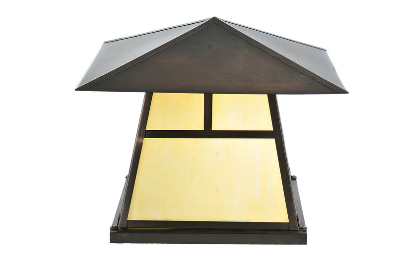 Meyda Tiffany 254435 One Light Pier Mount, Craftsman Brown