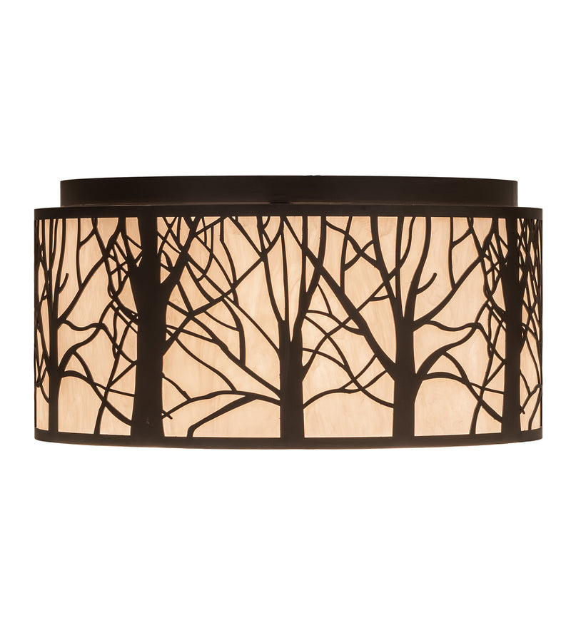 Meyda Tiffany 254459 Four Light Flushmount, Oil Rubbed Bronze