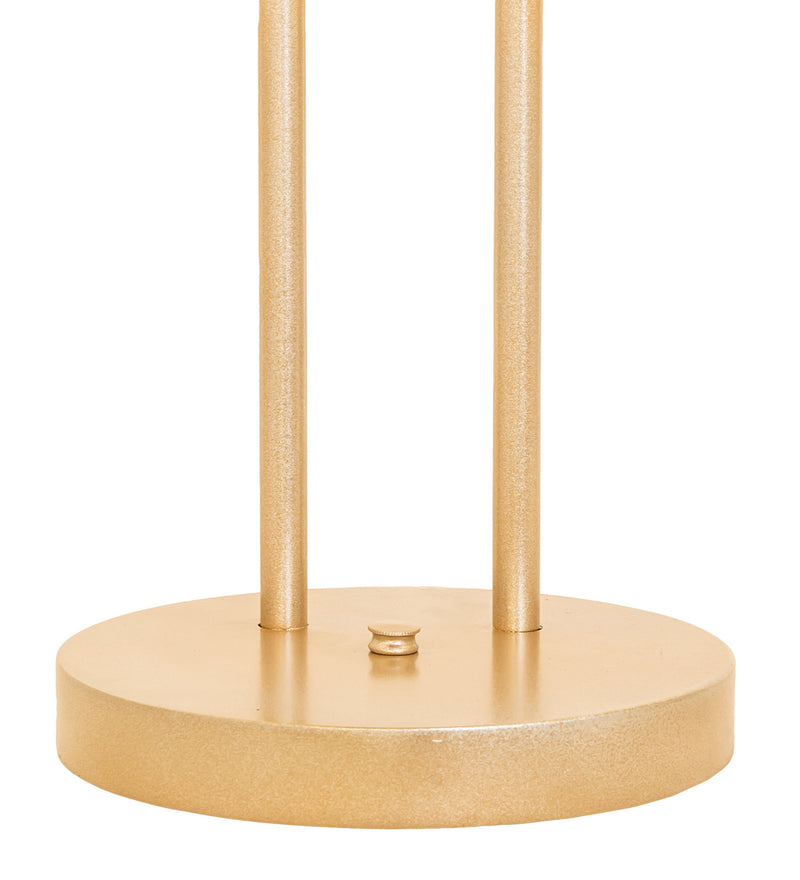 Meyda Tiffany 254472 Two Light Table Lamp, Champagne Metallic