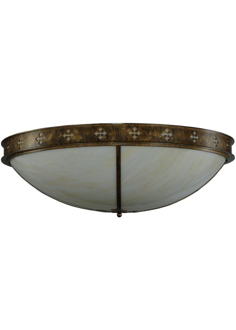 Meyda Tiffany 254672 LED Flushmount, Brushed Gold