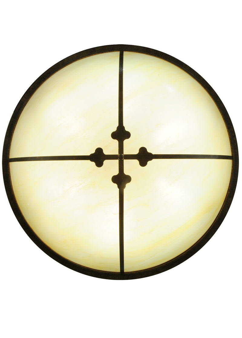Meyda Tiffany 254672 LED Flushmount, Brushed Gold