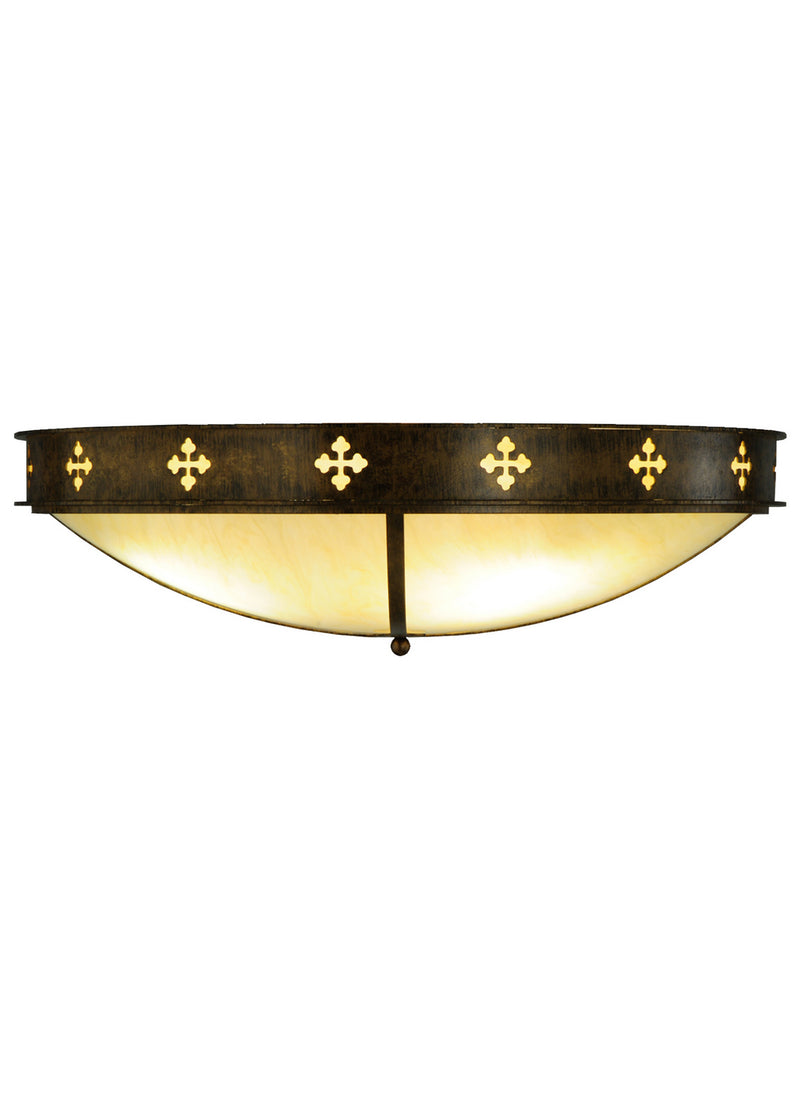 Meyda Tiffany 254675 LED Flushmount, Brushed Gold