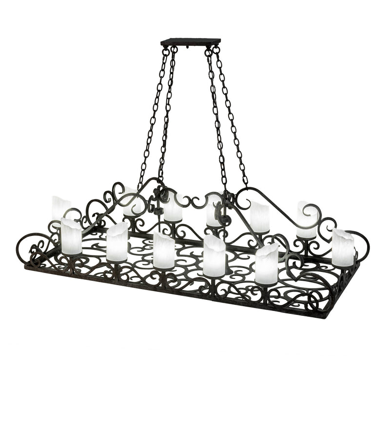 Meyda Tiffany 254701 LED Chandelier, Smoke