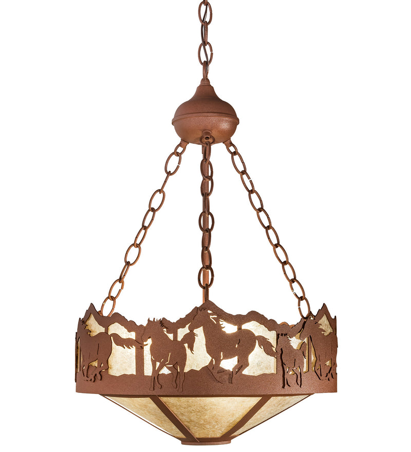 Meyda Tiffany 254760 LED Pendant, Rust