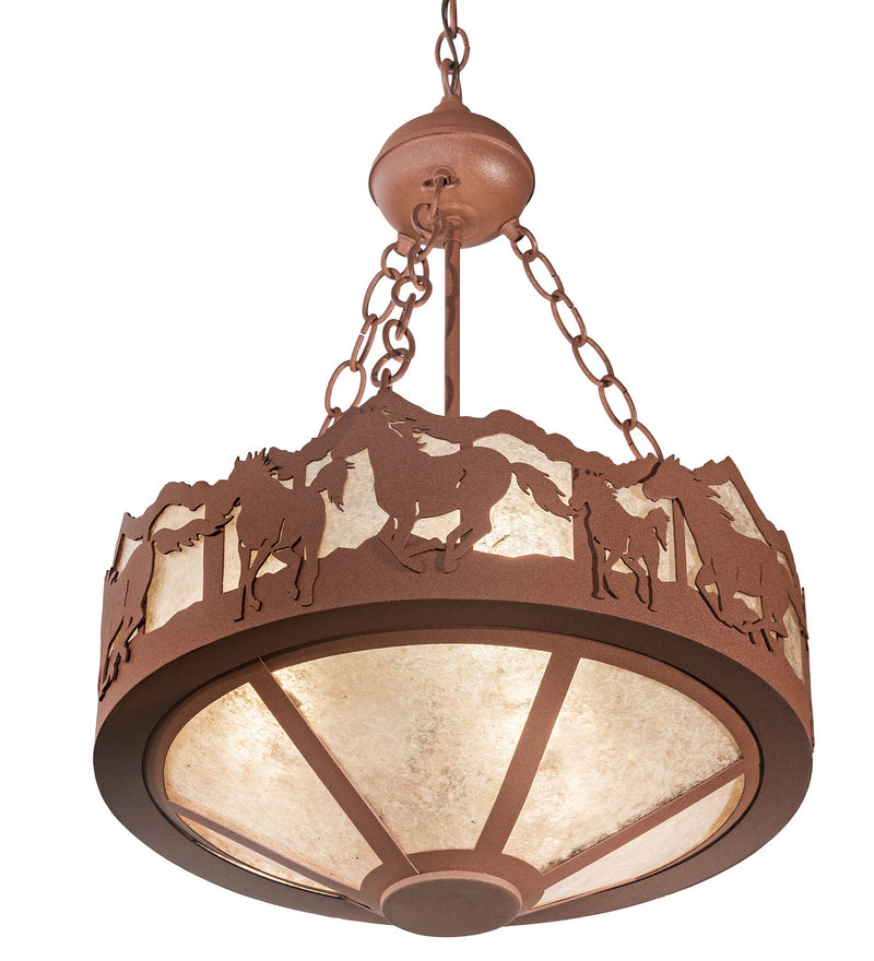 Meyda Tiffany 254760 LED Pendant, Rust