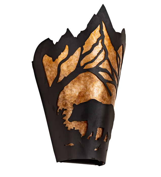 Meyda Tiffany 254761 LED Wall Sconce, Textured Black