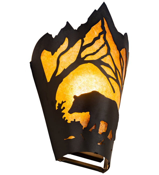 Meyda Tiffany 254761 LED Wall Sconce, Textured Black